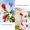 30pcs Red, White & Blue Faux Pampas Grass 21.6in Patriotic Table Decorations